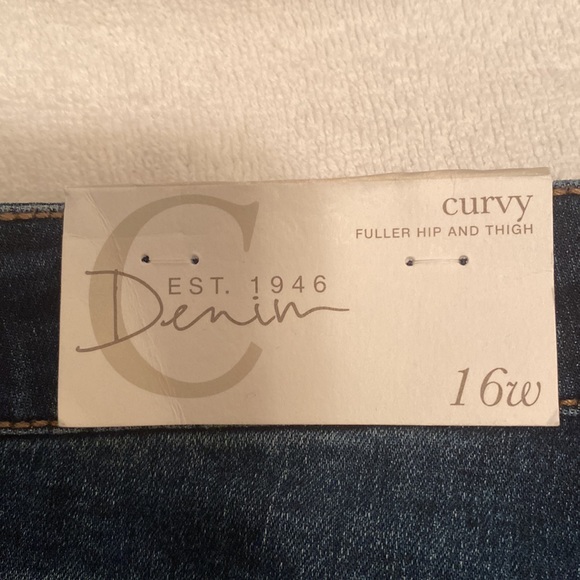 Brand New Cato Dark Wash, Curvy, Denim Shorts…size 16W & (2) 18W - Picture 5 of 8